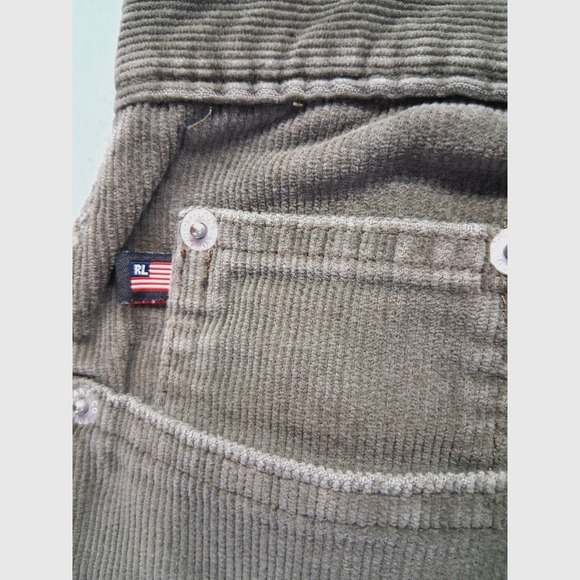 Polo Jeans Co.Ralph Lauren Women Corduroy Pants, Weekender Jeans, Green, Size 10 - Picture 5 of 9